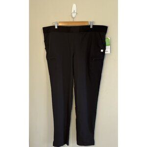 Butter Soft Black Stretch Scrub Pants XL Pull On Anti-Microbial NWT